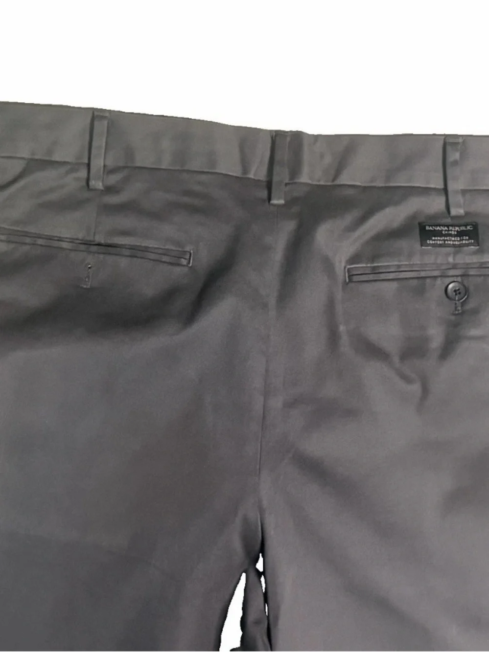Banana Republic Men's Dark Gray Straight Chinos